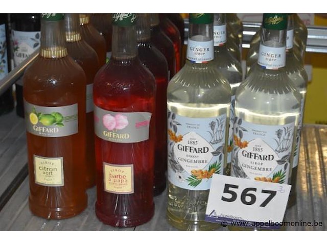 30x fles siroop, giffard, sirop gingembre, 1l - afbeelding 2 van  4
