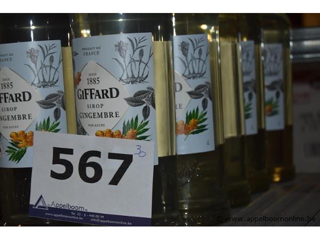 30x fles siroop, giffard, sirop gingembre, 1l - afbeelding 4 van  4