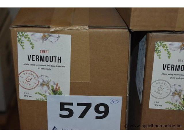 30x fles vermouth, bramley & gage, sweet vermouth, 75cl, 18% vol. - afbeelding 2 van  2