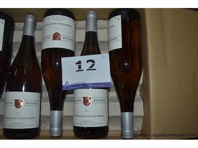 30x fles wijn, domaine seguela, chardonnay vieilles vignes 2013, côtes catalanes, 750ml - afbeelding 1 van  3