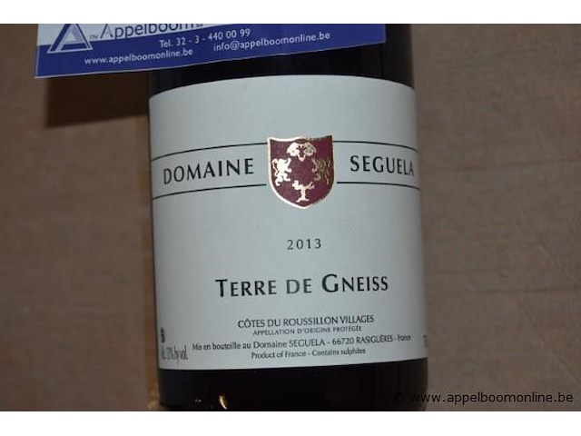 30x fles wijn domaine segula terre de gneiss 2013, 750ml - afbeelding 2 van  3