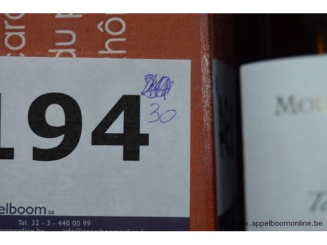 30x fles witte wijn, domaine mourgue du gres, terre d'argence blanc 2012, 750ml - afbeelding 3 van  4