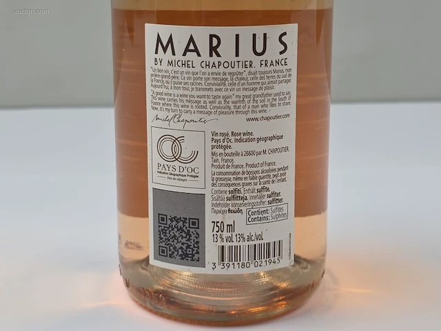 (30x) fles(sen) marius by michel chapouter 75 - afbeelding 4 van  4