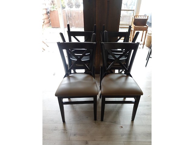 30x houten stoel - afbeelding 2 van  4