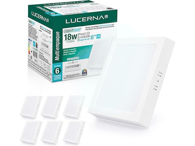 30x lucerna led-plafondlamp, 6 stuks - afbeelding 1 van  5