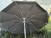 30x parasol grijs met voet - afbeelding 1 van  2