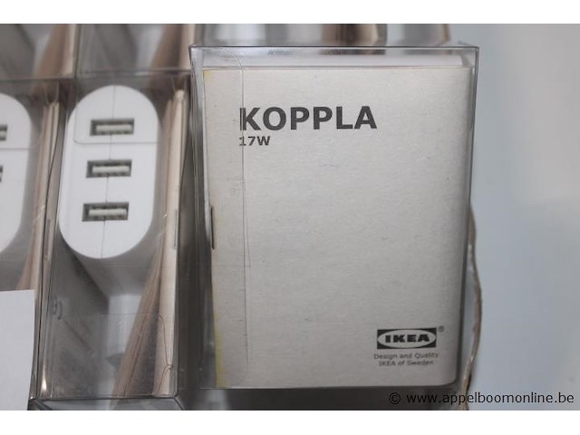 30x usb laders, ikea, koppla, 17w, werking niet gekend - afbeelding 2 van  2