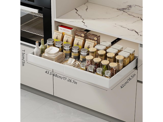 30x wqu uittrekbare kastorganizer (zwart) - afbeelding 1 van  1