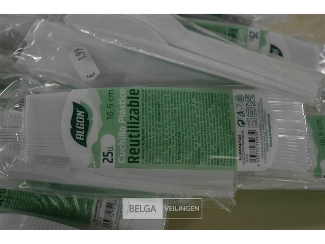 30x25st plastieken messen - afbeelding 2 van  3