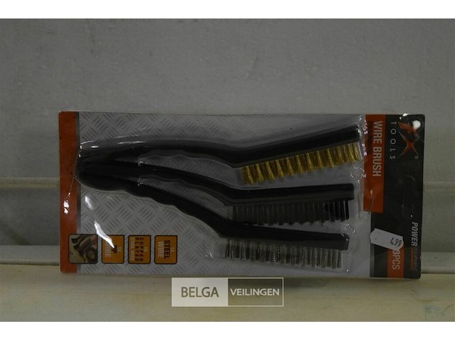 30x3delige staalborsels - afbeelding 1 van  2