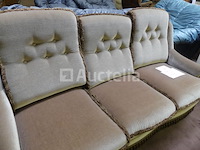 3+1+1 zitbank van fluwelen stoffen - afbeelding 2 van  5