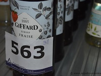 31x diverse flessen siroop, wo. giffard (fraise, ananas, noix de coco, fruit de la passion, kiwi) en monin (sucre de canne, crème de menthe blanche), 1l - afbeelding 4 van  4