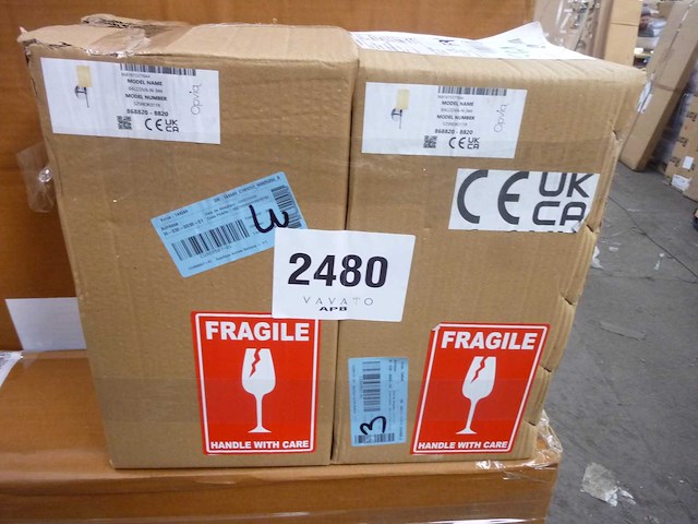 32 cm metalen wandlamp met zilverafwerking - afbeelding 7 van  7