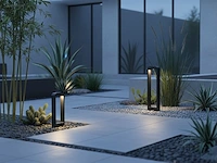 (32 x) 32 x 7w led zand zwart tuinlamp 60cm warm... - afbeelding 4 van  8