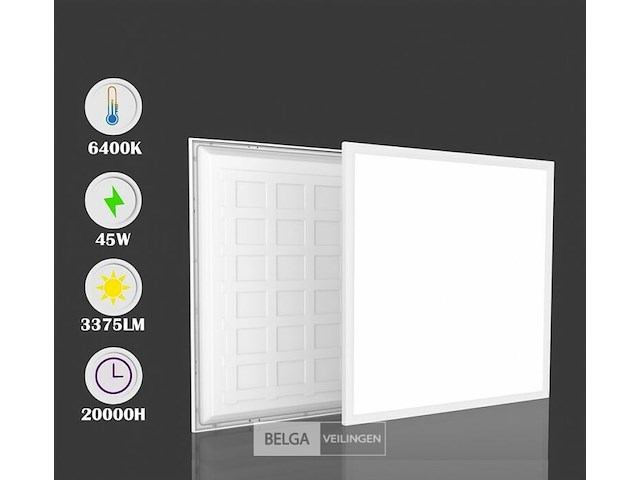 32 x led-paneel 45w – 60 × 60 cm – 6400k koud wit - afbeelding 5 van  5