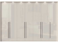 322cm kast, inclusief structuur en verlichting, soft-close functie