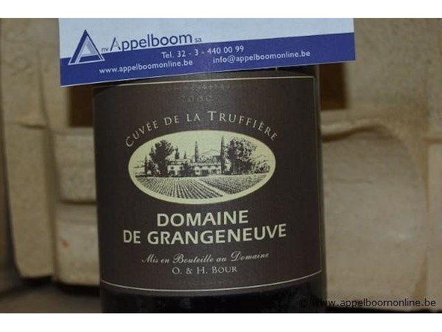 32x fles rode wijn, domaine de grangeneuve, cuvée de la truffière - afbeelding 2 van  2