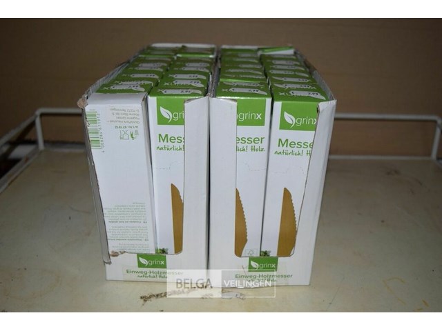 32x20st plastieken messen - afbeelding 1 van  2