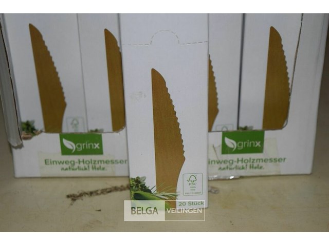 32x20st plastieken messen - afbeelding 2 van  2