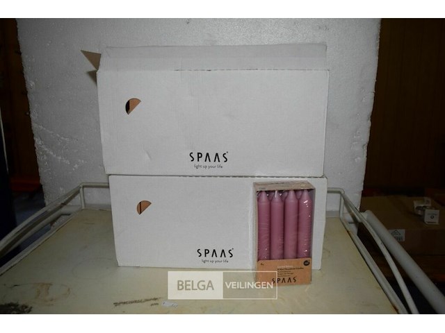 32x8st spaas kaarsen ø21mm en h=150mm - afbeelding 1 van  2