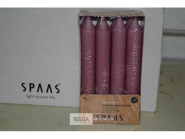 32x8st spaas kaarsen ø21mm en h=150mm - afbeelding 2 van  2