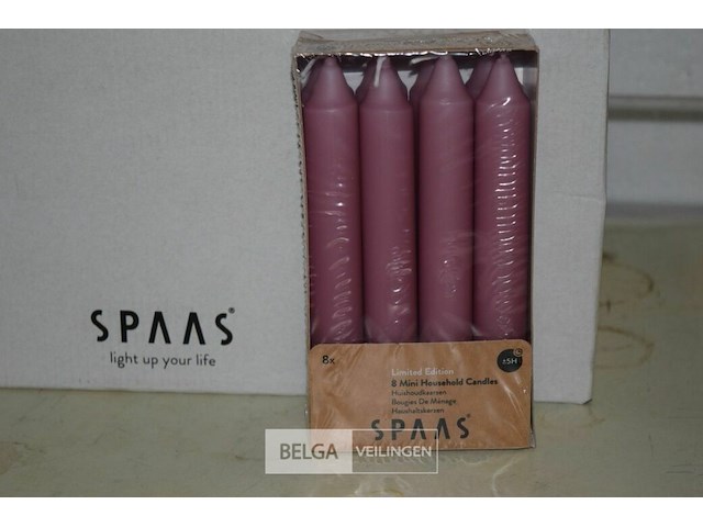 32x8st spaas kaarsen ø21mm en h=150mm - afbeelding 2 van  2