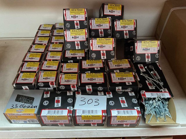 33 dozen hout schroeven - afbeelding 1 van  8