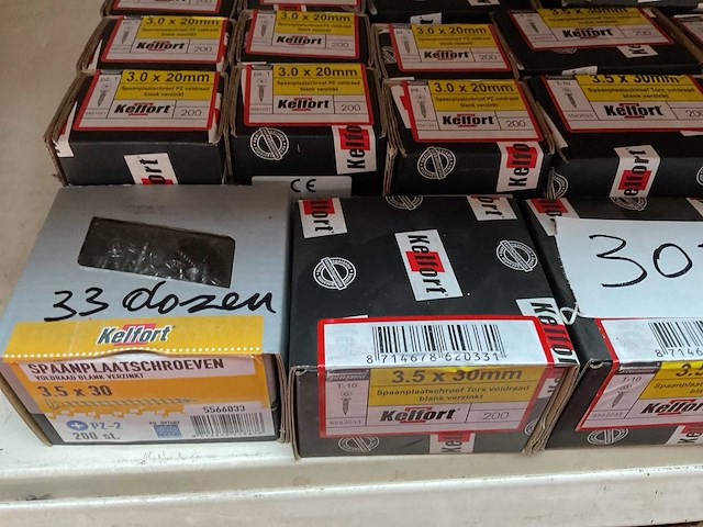 33 dozen hout schroeven - afbeelding 7 van  8