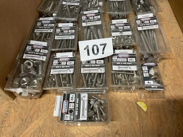 33 dozen inox bevestigingen - afbeelding 2 van  9