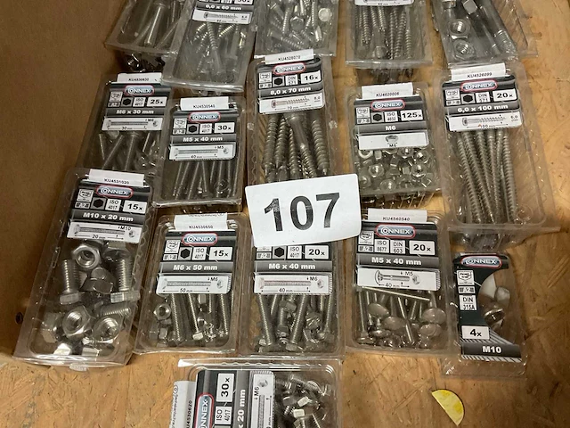 33 dozen inox bevestigingen - afbeelding 3 van  9
