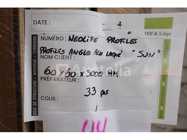 33 neolife gelakte aluminium hoekprofielen - afbeelding 3 van  5