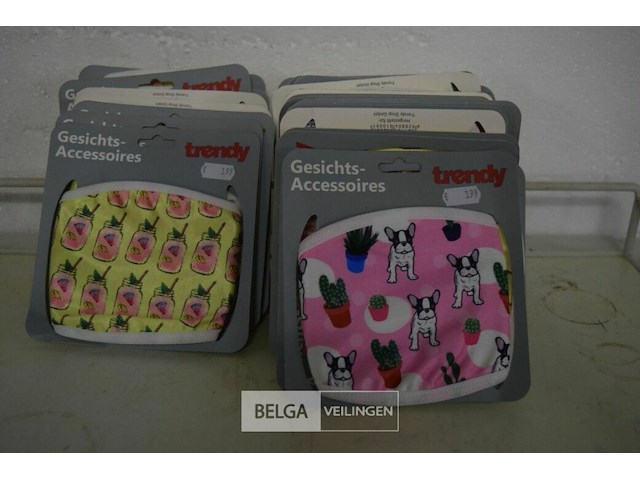 33 stoffen mondmaskers - afbeelding 1 van  3