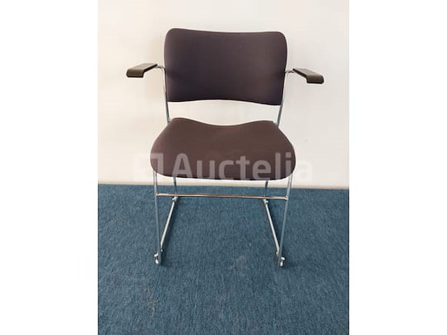 33 x howe 40/4 design vergaderstoel by david rowland (blauw/grijs) - afbeelding 1 van  7