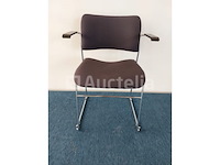 33 x howe 40/4 design vergaderstoel by david rowland (blauw/grijs) - afbeelding 1 van  7