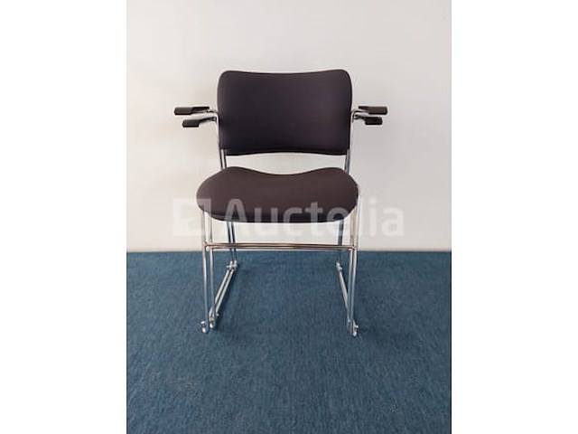 33 x howe 40/4 design vergaderstoel by david rowland (blauw/grijs) - afbeelding 3 van  7