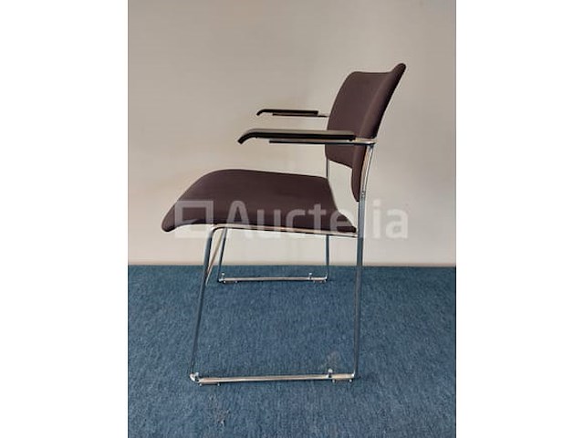 33 x howe 40/4 design vergaderstoel by david rowland (blauw/grijs) - afbeelding 4 van  7