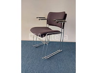 33 x howe 40/4 design vergaderstoel by david rowland (blauw/grijs) - afbeelding 5 van  7