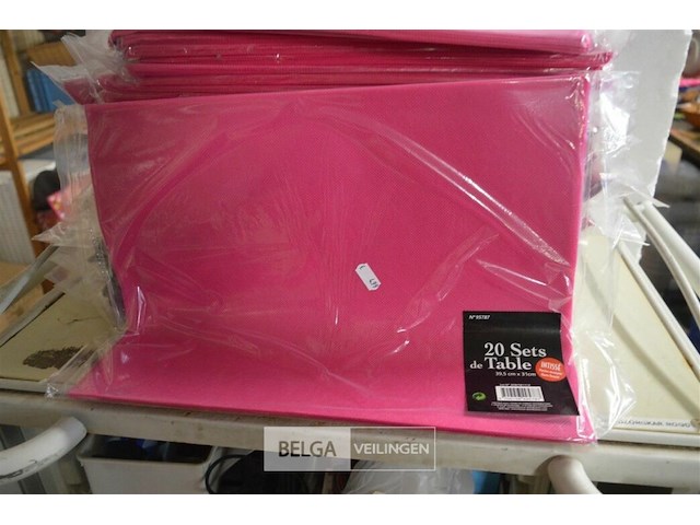 ±33 x20st papieren onderleggers div. kleuren 39,5x31 cm - afbeelding 2 van  2