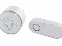(336x) draadloze designdeurbelset met stekker...