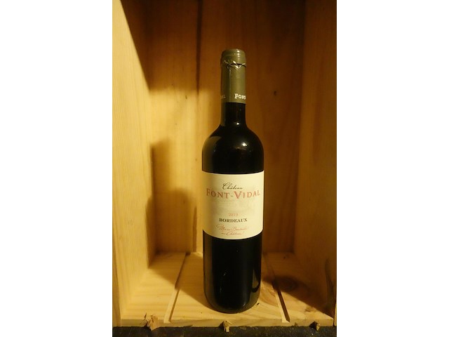 33x 75cl chateau font-vidal 2019 - afbeelding 1 van  5
