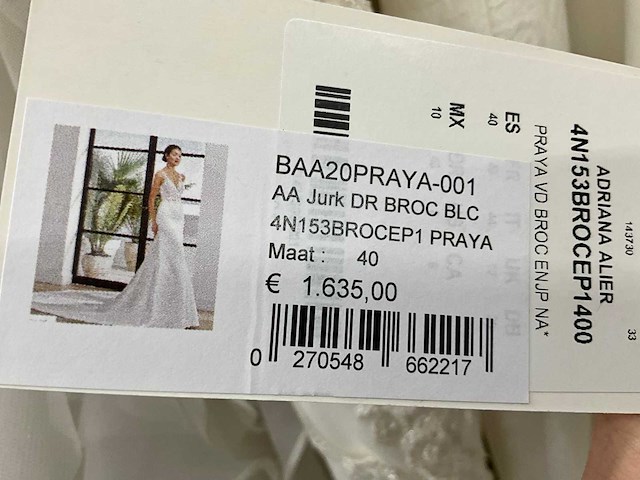 34 bruidsjurken rosa clara adriana alier (totaalprijs) - afbeelding 26 van  58