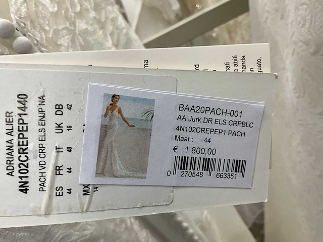 34 bruidsjurken rosa clara adriana alier (totaalprijs) - afbeelding 44 van  58