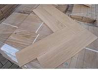 34,06 m² massief eiken visgraatparket 15mm - afbeelding 3 van  4
