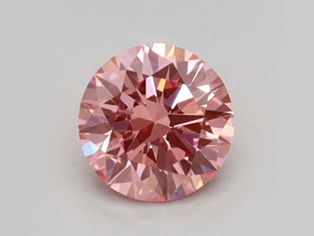 3,47 ct ronde snit lichtroze topaas – roze - afbeelding 1 van  3