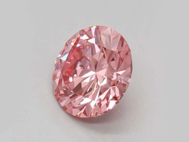 3,47 ct ronde snit lichtroze topaas – roze - afbeelding 2 van  3