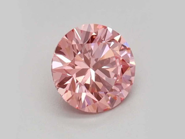 3,47 ct ronde snit lichtroze topaas – roze - afbeelding 3 van  3