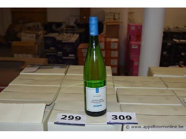 34x fles witte wijn, domaines vinsmoselle, rivaner, 2015, 75cl - afbeelding 1 van  2