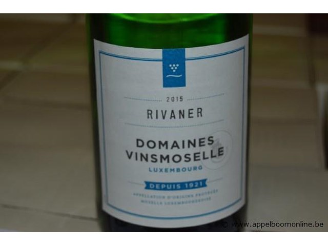 34x fles witte wijn, domaines vinsmoselle, rivaner, 2015, 75cl - afbeelding 2 van  2