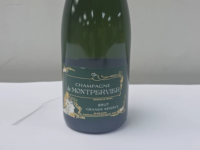 (34x) fles(sen) champagne de montpervier brut... - afbeelding 2 van  5