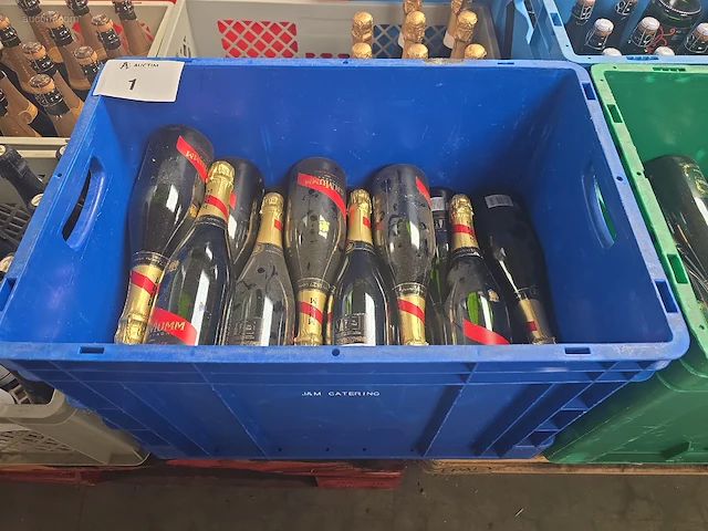 (34x) fles(sen) champagne g.h. mumm brut cordon... - afbeelding 6 van  7